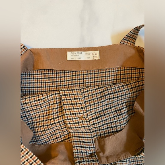 Zara Girls Houndstooth Jumper Dress - Picture 2 of 5